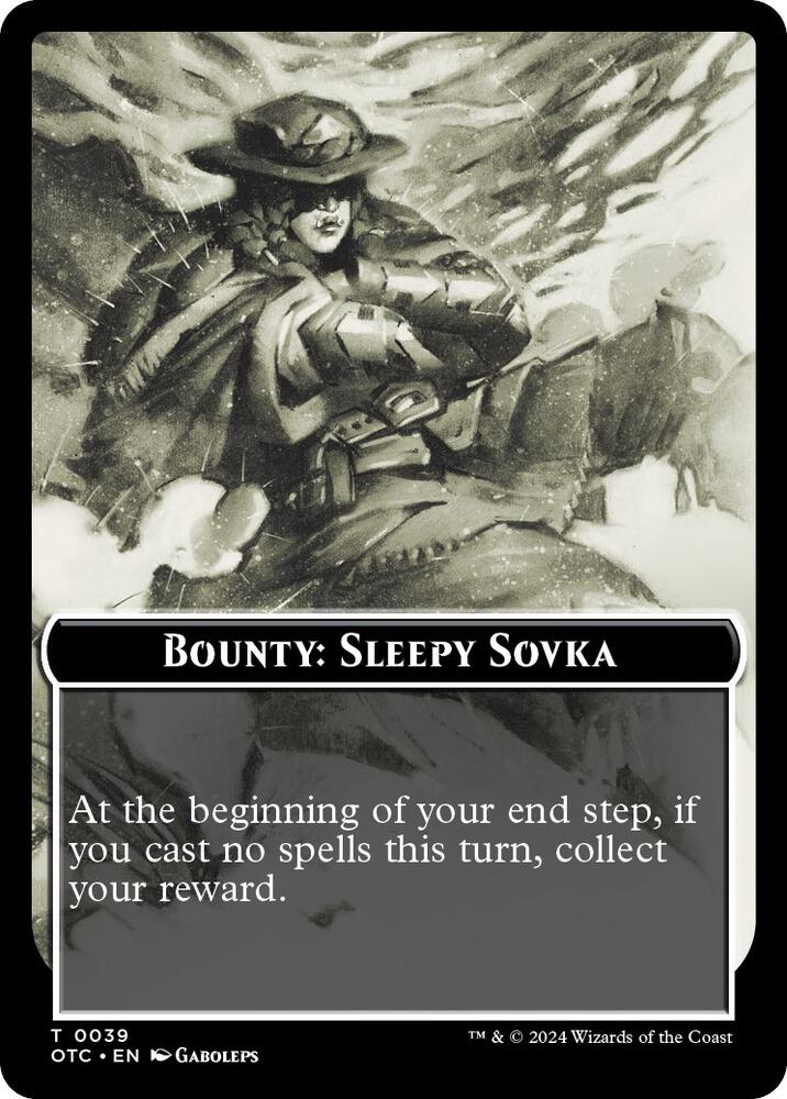 Bounty Sleepy Sovka Bounty Rules Double Sided Token 39 (Commander: Outlaws of Thunder Junction)  | Good Games Adelaide SA