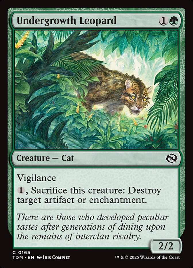 Undergrowth Leopard 165 (Tarkir: Dragonstorm)  - Foil | Good Games Adelaide SA