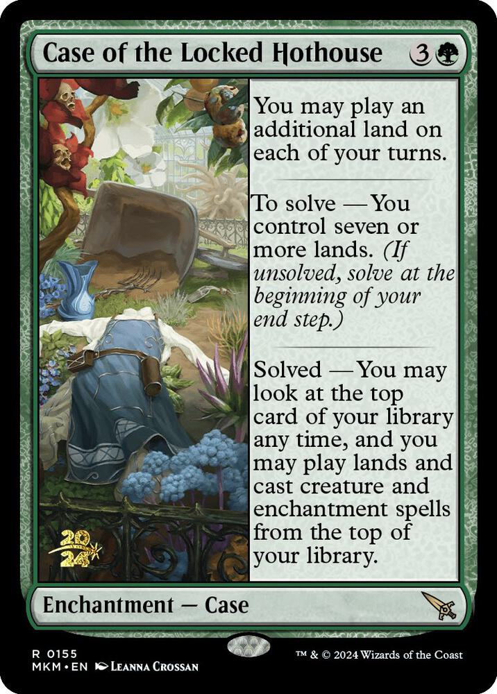 Case of the Locked Hothouse 155 (Prerelease Cards)  - Foil | Good Games Adelaide SA