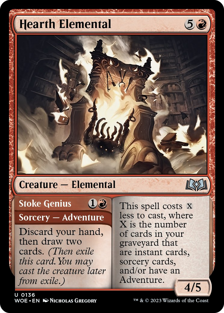 Hearth Elemental // Stoke Genius [Wilds of Eldraine] | Good Games Adelaide SA