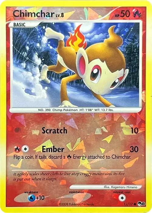 Chimchar 012/017 (POP Series 8)  - Cracked Holofoil | Good Games Adelaide SA