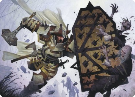 Estwald Shieldbasher Art Card [Innistrad: Crimson Vow Art Series] | Good Games Adelaide SA