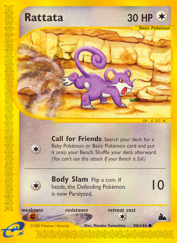 Rattata (90/144) [Skyridge] | Good Games Adelaide SA