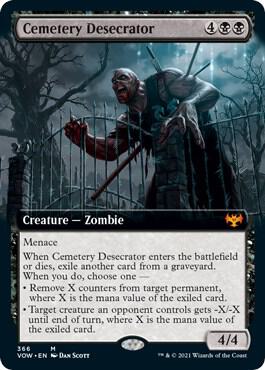 Cemetery Desecrator Extended Art 366 (Innistrad: Crimson Vow)  - Foil | Good Games Adelaide SA