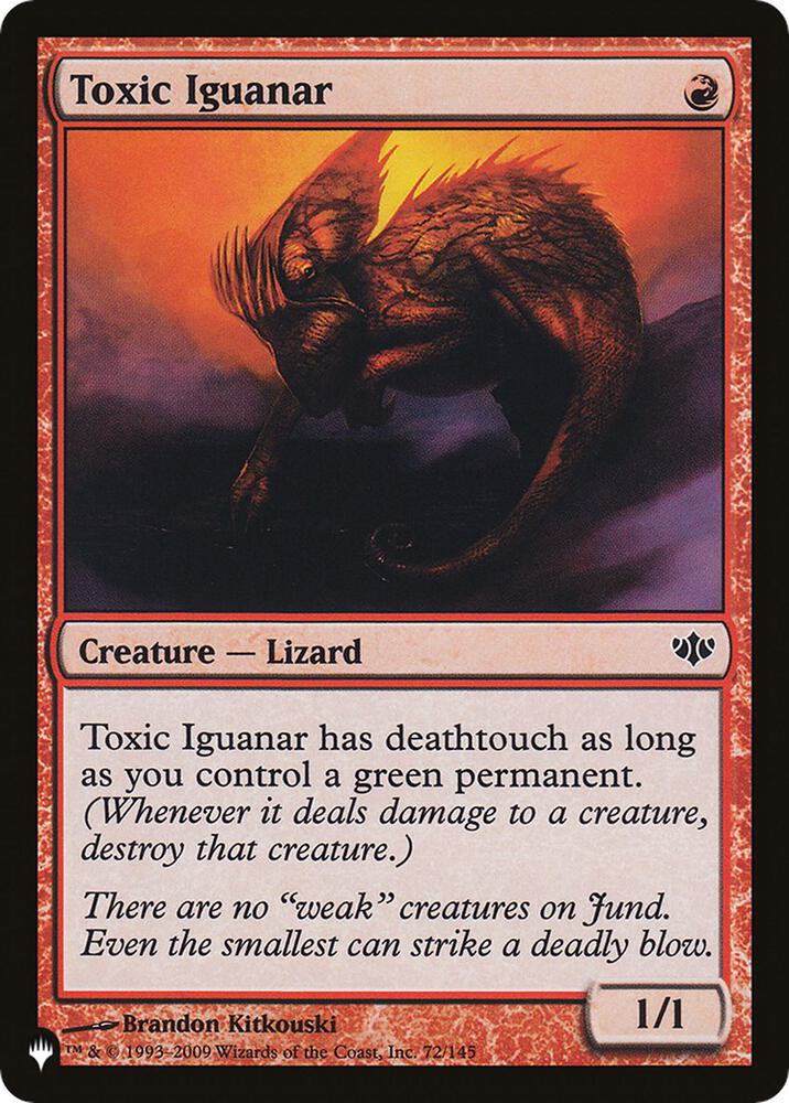 Toxic Iguanar 72/145 (The List Reprints)  | Good Games Adelaide SA