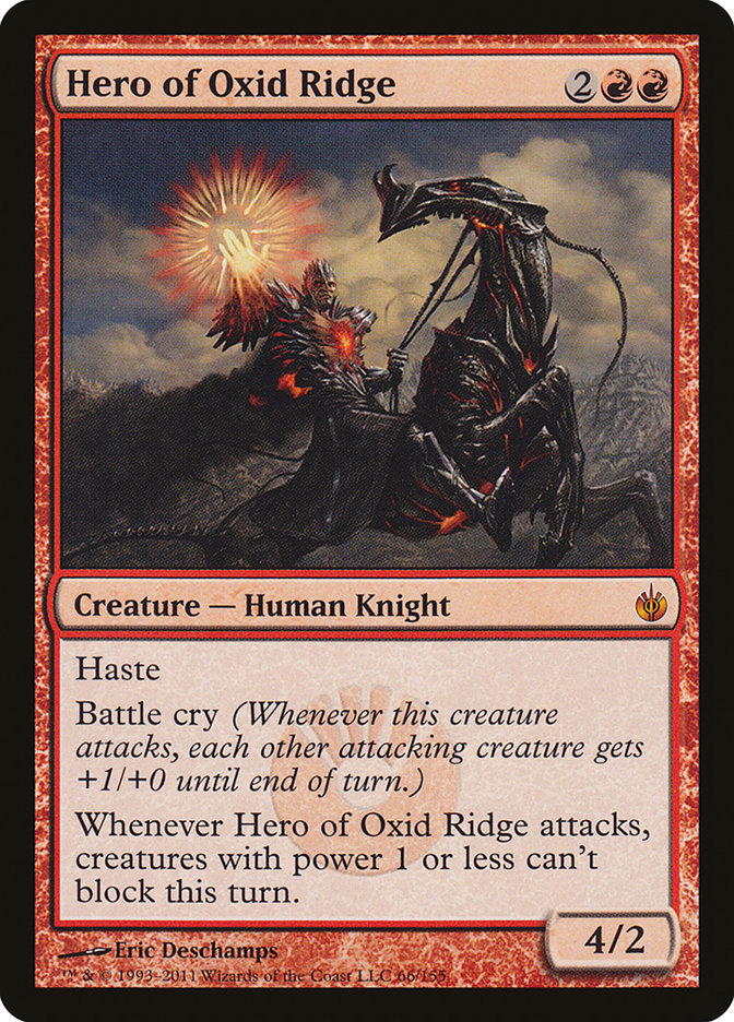 Hero of Oxid Ridge 66 (Mirrodin Besieged)  - Foil | Good Games Adelaide SA