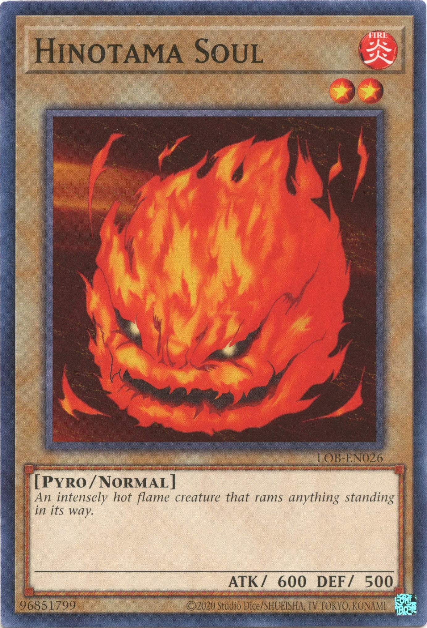 Hinotama Soul (25th Anniversary) [LOB-EN026] Common | Good Games Adelaide SA