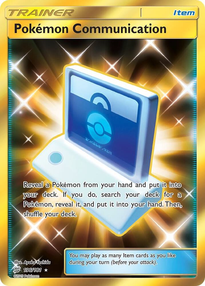 Pokemon Communication Secret 196/181 (SM - Team Up)  - Holofoil | Good Games Adelaide SA