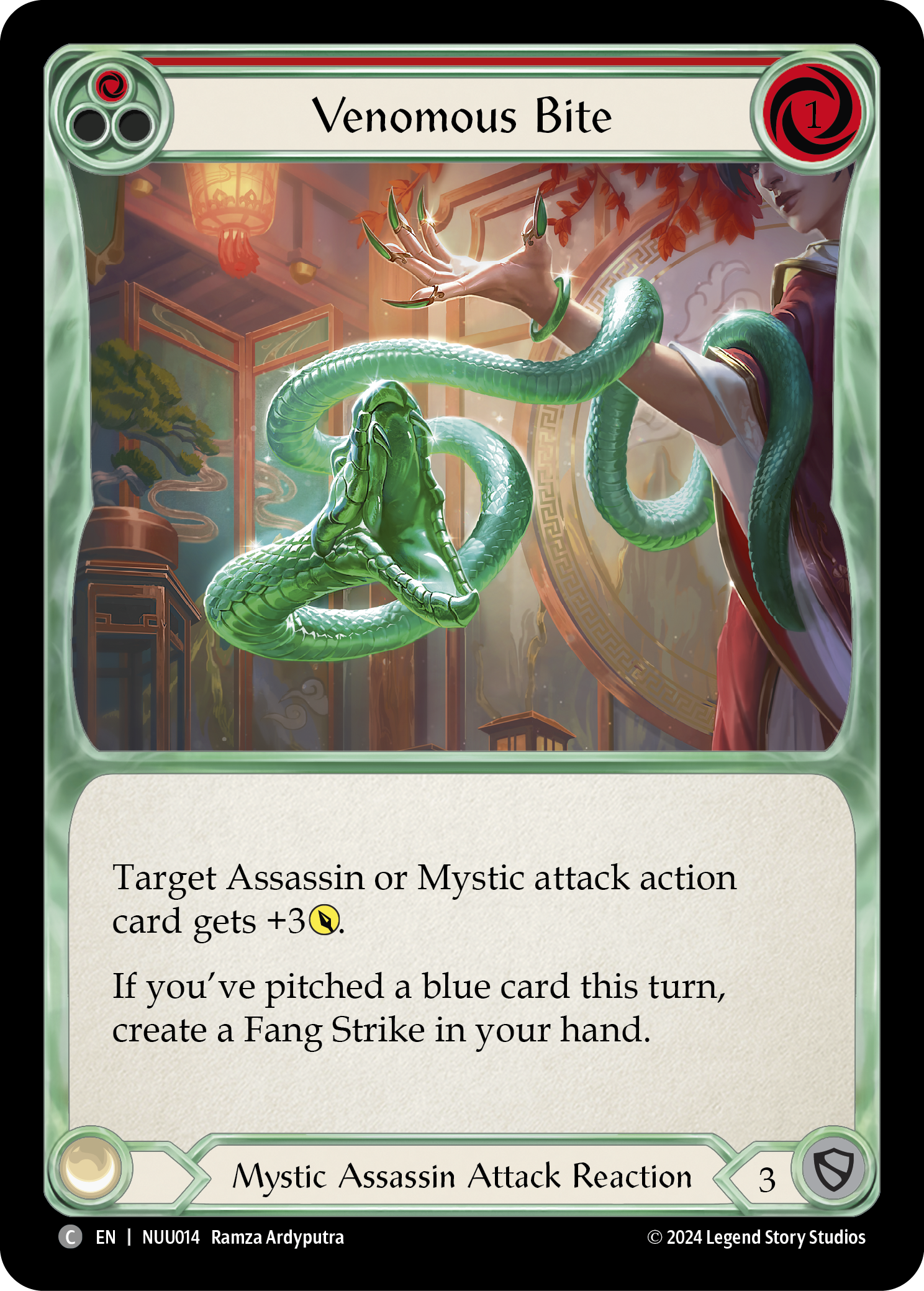 Venomous Bite [NUU014] (Part of the Mistveil Nuu Blitz Deck) | Good Games Adelaide SA