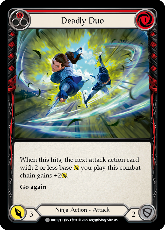 Deadly Duo (Red) [OUT071] (Outsiders)  Rainbow Foil | Good Games Adelaide SA