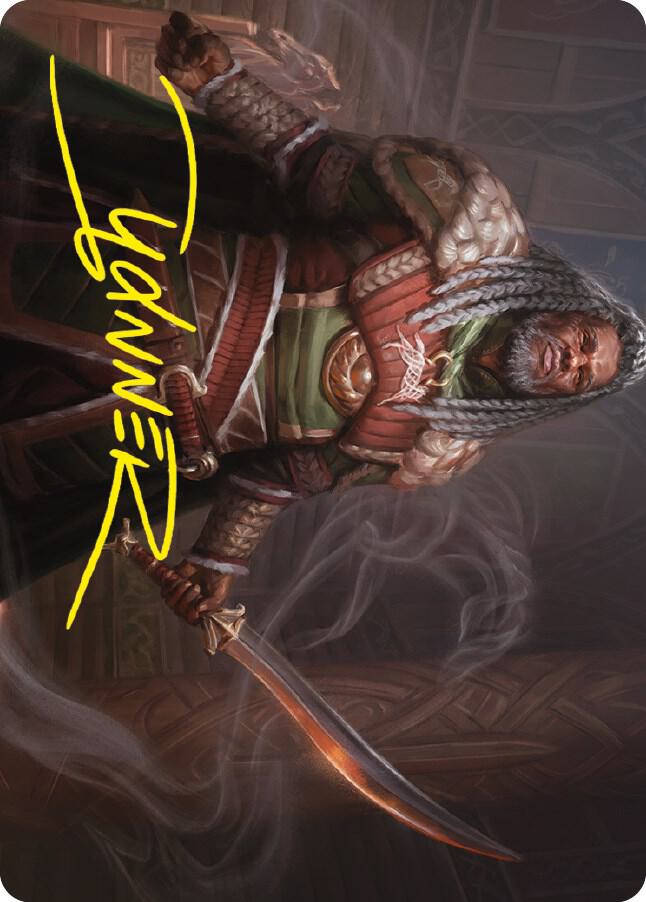 Theoden King of Rohan Art Card Gold Stamped Signature 25 (Art Series: Universes Beyond: The Lord of the Rings: Tales of Middle-earth)  | Good Games Adelaide SA