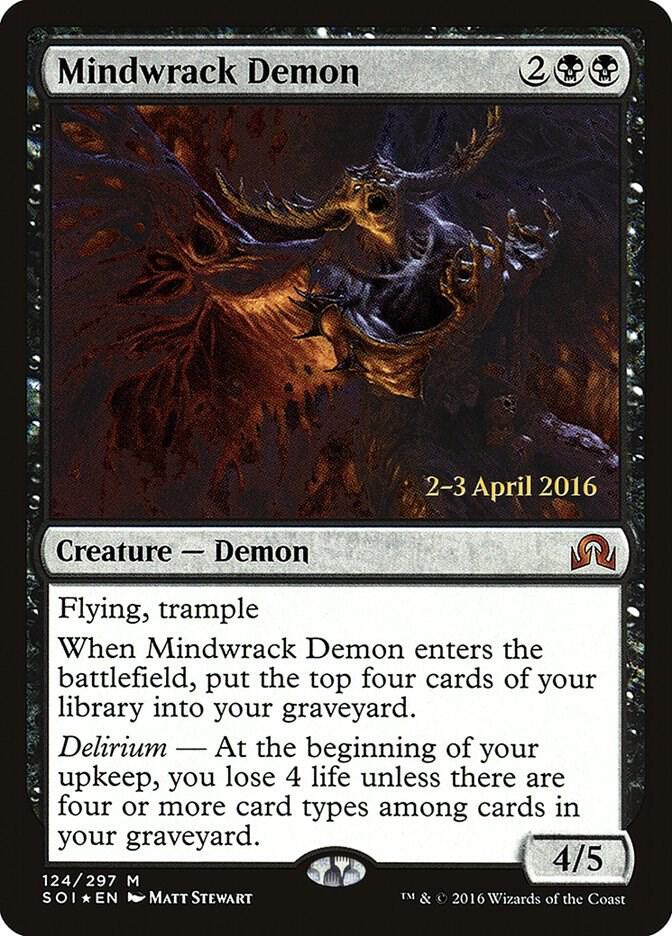 Mindwrack Demon 124 (Prerelease Cards)  - Foil | Good Games Adelaide SA