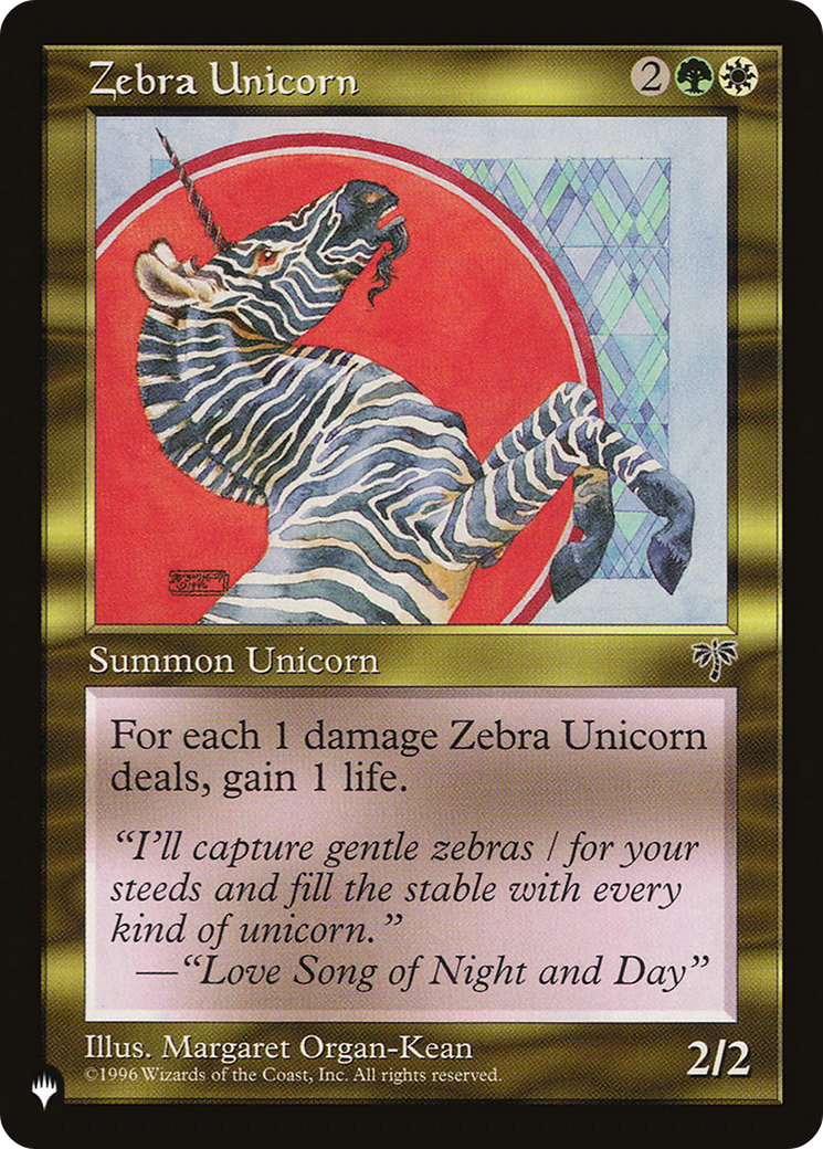 Zebra Unicorn [The List] | Good Games Adelaide SA