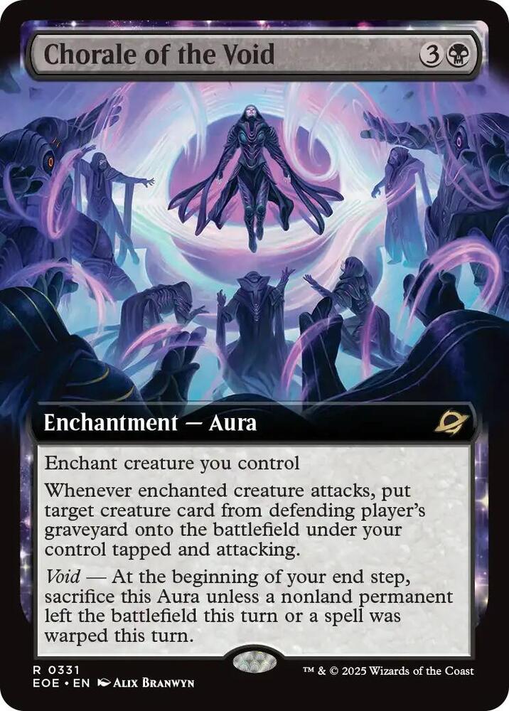 Chorale of the Void  331/276 (Edge of Eternities)  - Extended Art | Good Games Adelaide SA