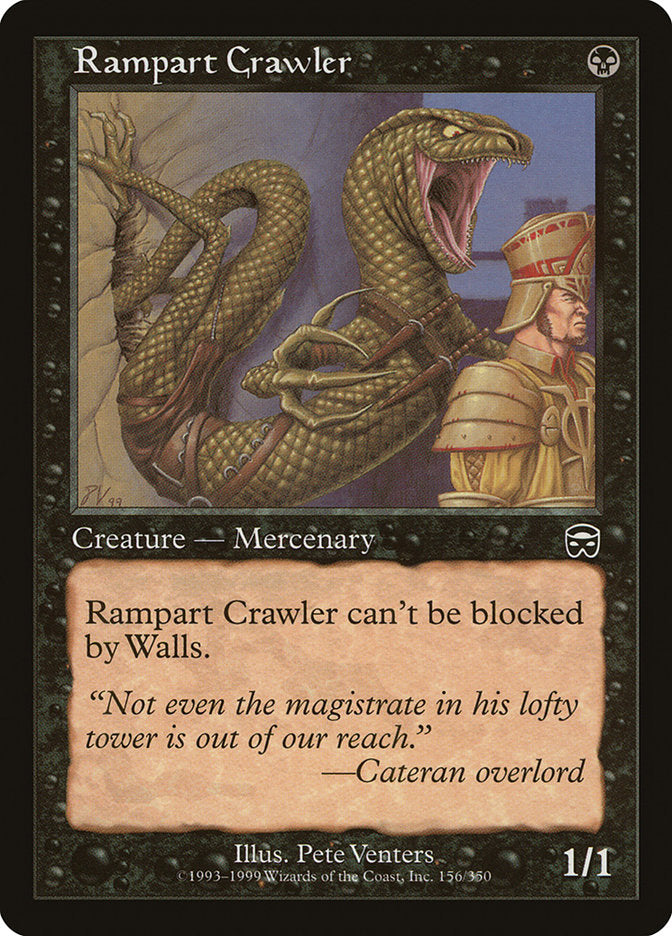 Rampart Crawler 156 (Mercadian Masques)  | Good Games Adelaide SA