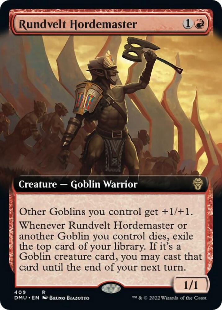 Rundvelt Hordemaster Extended Art 409 (Dominaria United)  - Foil | Good Games Adelaide SA
