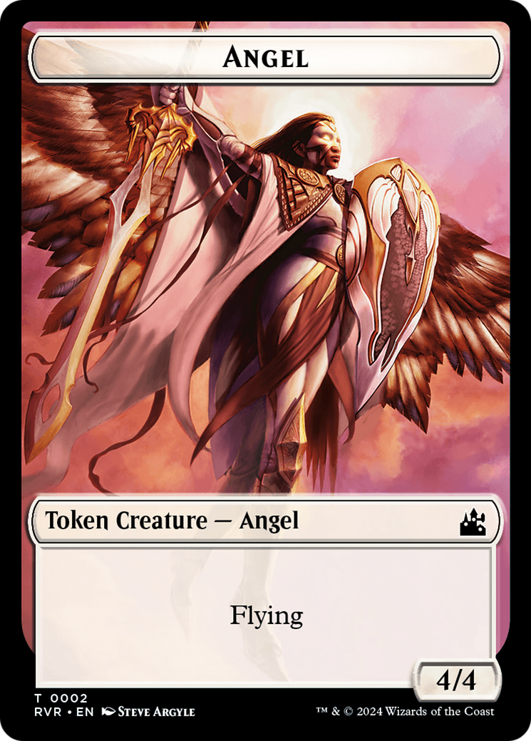Angel Token (0002) [Ravnica Remastered Tokens] | Good Games Adelaide SA