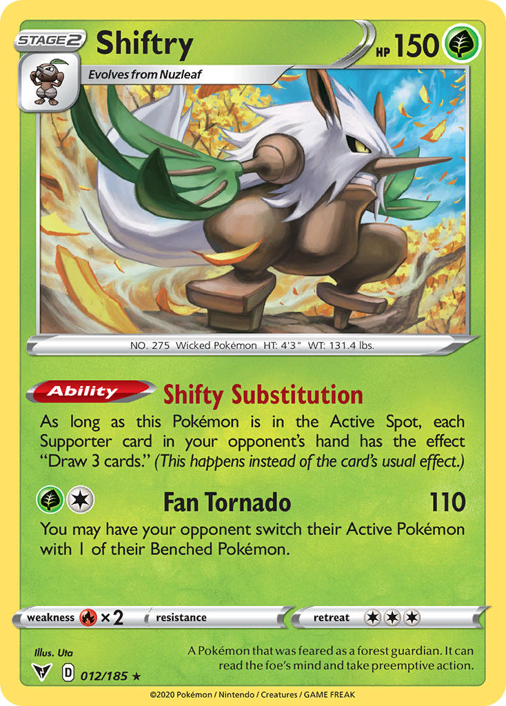 Shiftry (012/185) [Sword & Shield: Vivid Voltage] | Good Games Adelaide SA