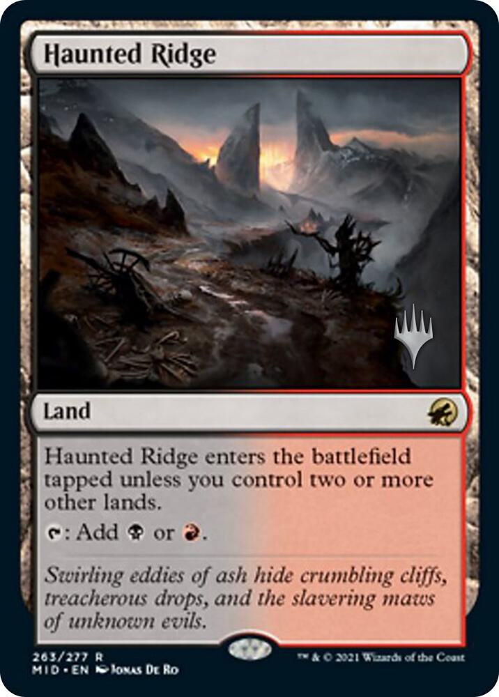 Haunted Ridge 263 (Promo Pack: Innistrad: Midnight Hunt)  - Foil | Good Games Adelaide SA