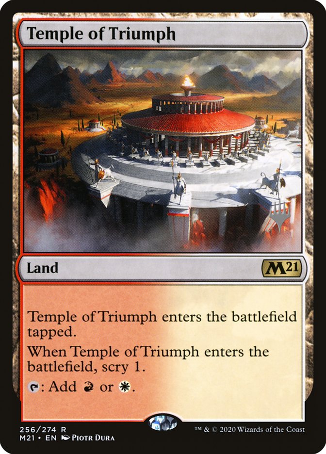 Temple of Triumph (Promo Pack) [Core Set 2021 Promos] | Good Games Adelaide SA