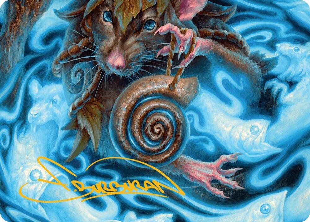 Mind Spiral Art Card Gold Stamped Signature 8 (Art Series: Bloomburrow)  | Good Games Adelaide SA