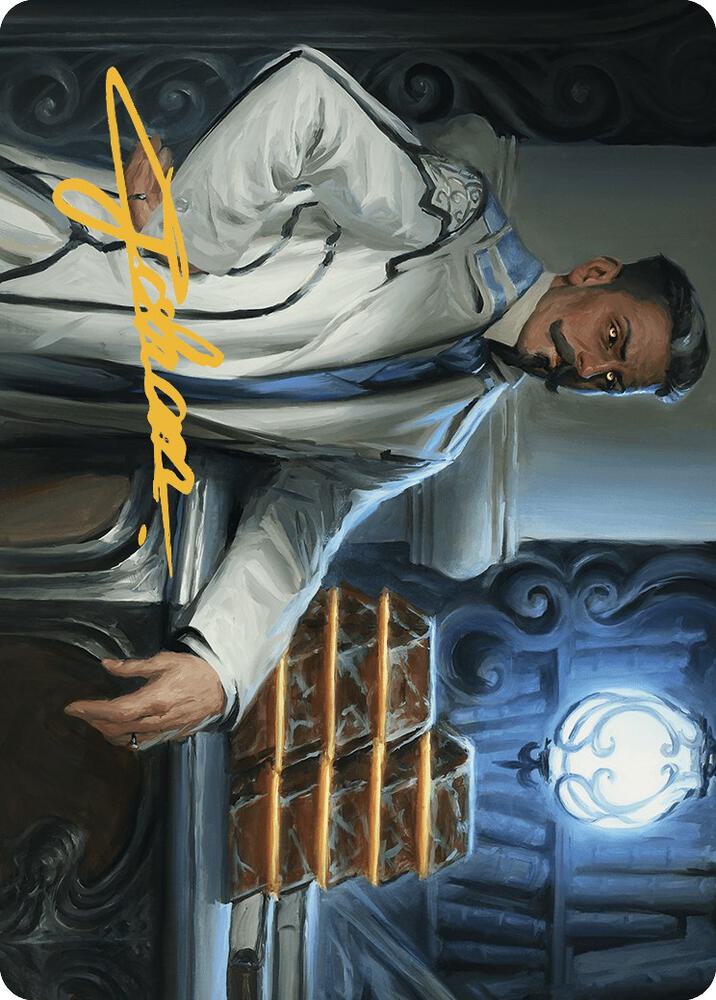 Baron Bertram Graywater Art Card Gold Stamped Signature 19 (Art Series: Outlaws of Thunder Junction)  | Good Games Adelaide SA