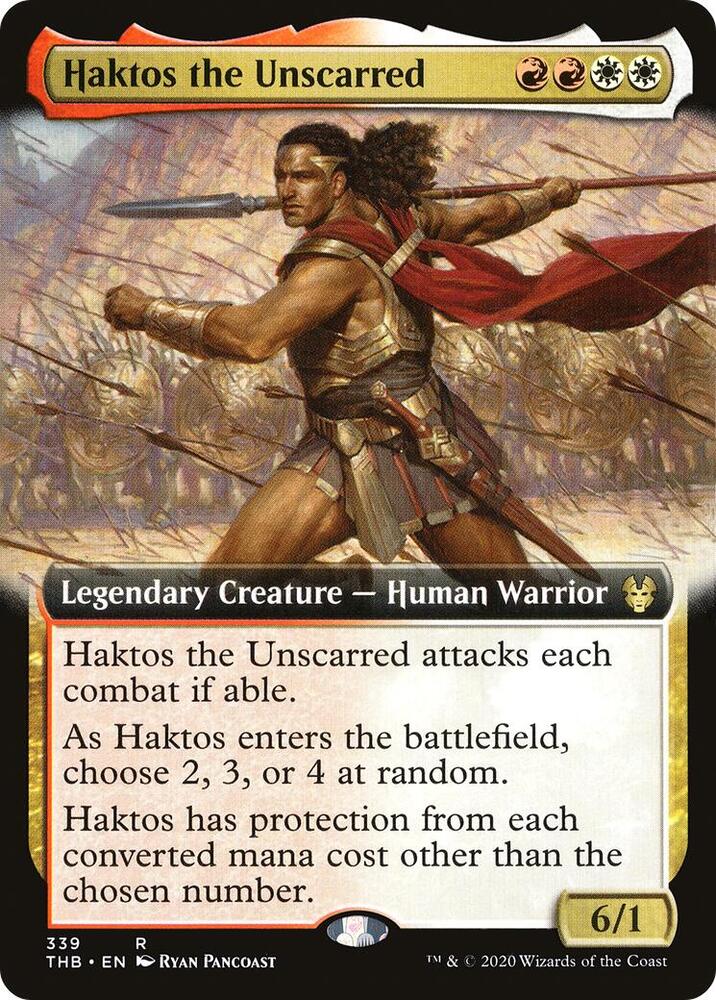 Haktos the Unscarred Extended Art 339 (Theros Beyond Death)  | Good Games Adelaide SA