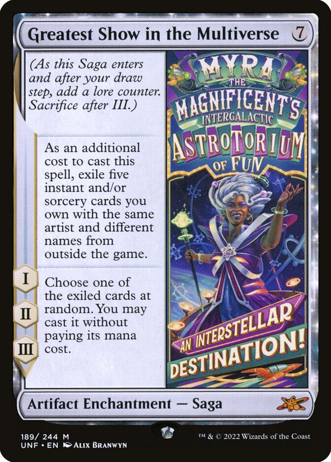 Greatest Show in the Multiverse 189 (Unfinity)  - Foil | Good Games Adelaide SA