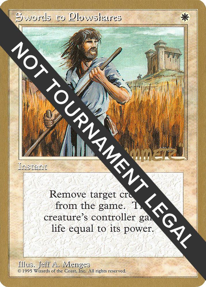 Swords to Plowshares 1996 Shawn Hammer Regnier 4ED  (World Championship Decks)  | Good Games Adelaide SA