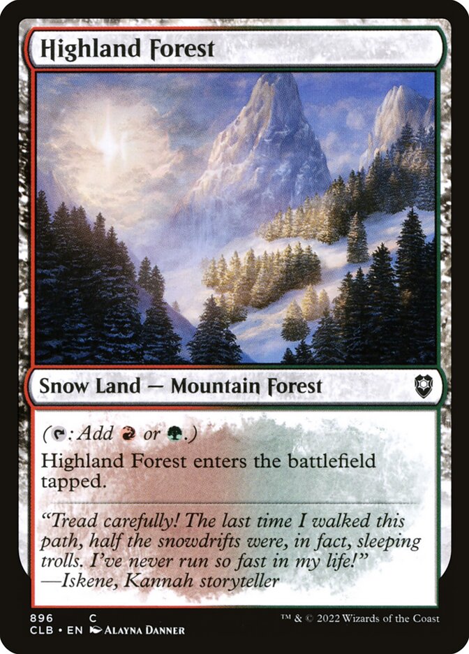 Highland Forest 896 (Commander Legends: Battle for Baldur's Gate)  | Good Games Adelaide SA