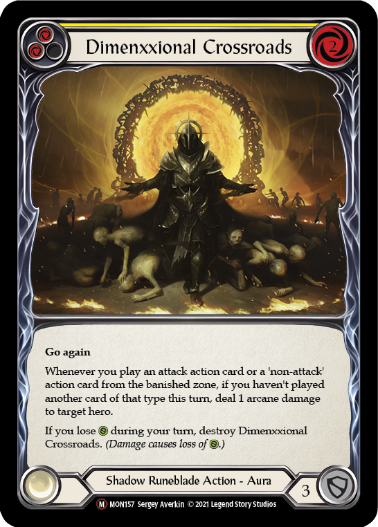 Dimenxxional Crossroads [U-MON157-RF] Unlimited Rainbow Foil | Good Games Adelaide SA