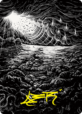 Plains 2 Art Card (Gold-Stamped Signature) [Innistrad: Crimson Vow Art Series] | Good Games Adelaide SA