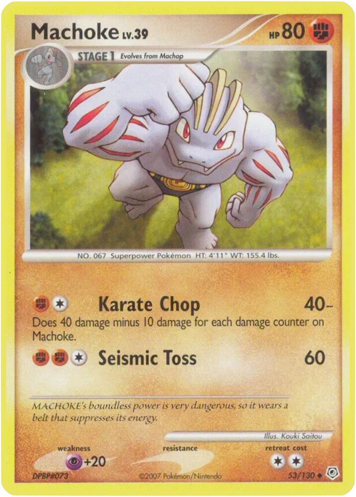 Machoke 53/130 (Diamond and Pearl)  | Good Games Adelaide SA
