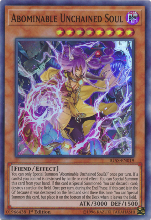 Abominable Unchained Soul [IGAS-EN019] Super Rare | Good Games Adelaide SA