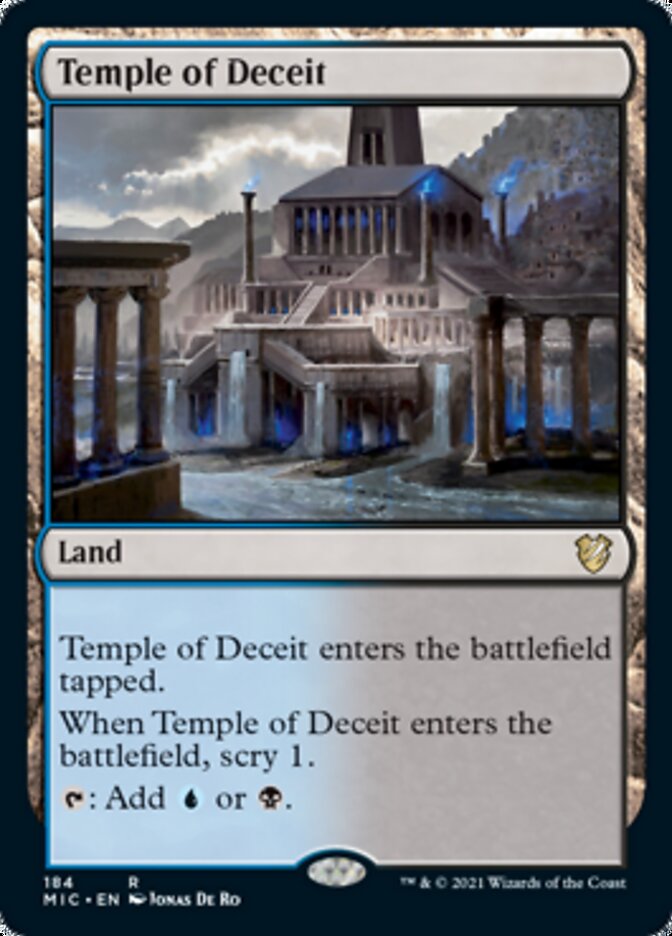 Temple of Deceit [Innistrad: Midnight Hunt Commander] | Good Games Adelaide SA