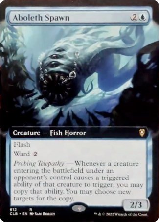 Aboleth Spawn (Extended Art) [Commander Legends: Battle for Baldur's Gate] | Good Games Adelaide SA