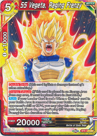 SS Vegeta, Raging Frenzy [BT8-111] | Good Games Adelaide SA