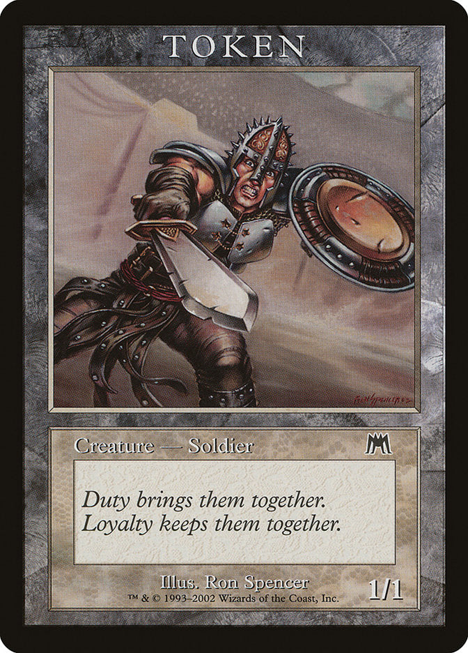 Soldier Token (Onslaught) [Magic Player Rewards 2002] | Good Games Adelaide SA
