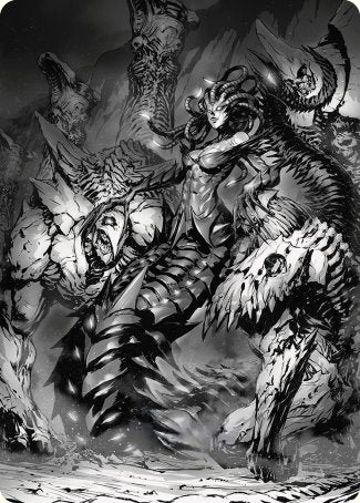Vraska, Betrayal's Sting Art Card [Phyrexia: All Will Be One Art Series] | Good Games Adelaide SA