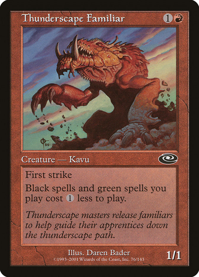 Thunderscape Familiar 76 (Planeshift)  - Foil | Good Games Adelaide SA