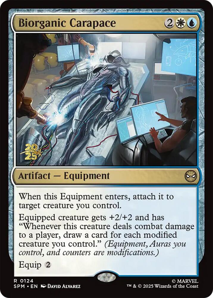 Biorganic Carapace 124 (Prerelease Cards)  - Foil | Good Games Adelaide SA