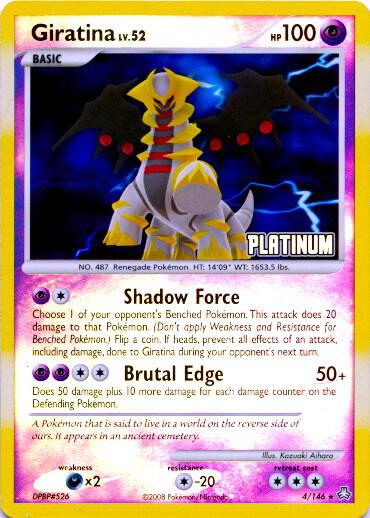 Giratina 4 146 Platinum 004/146 (Burger King Promos)  - Reverse Holofoil | Good Games Adelaide SA