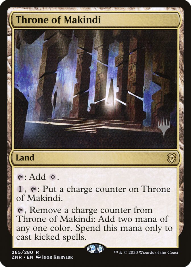 Throne of Makindi (Promo Pack) [Zendikar Rising Promos] | Good Games Adelaide SA