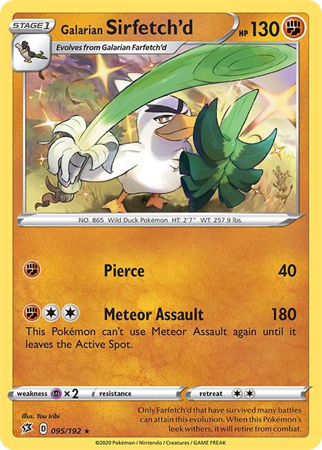 Galarian Sirfetch'd 095/192 (SWSH02: Rebel Clash)  - Holofoil | Good Games Adelaide SA