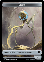 Servo // Elephant Double-Sided Token [Commander Masters Tokens] | Good Games Adelaide SA