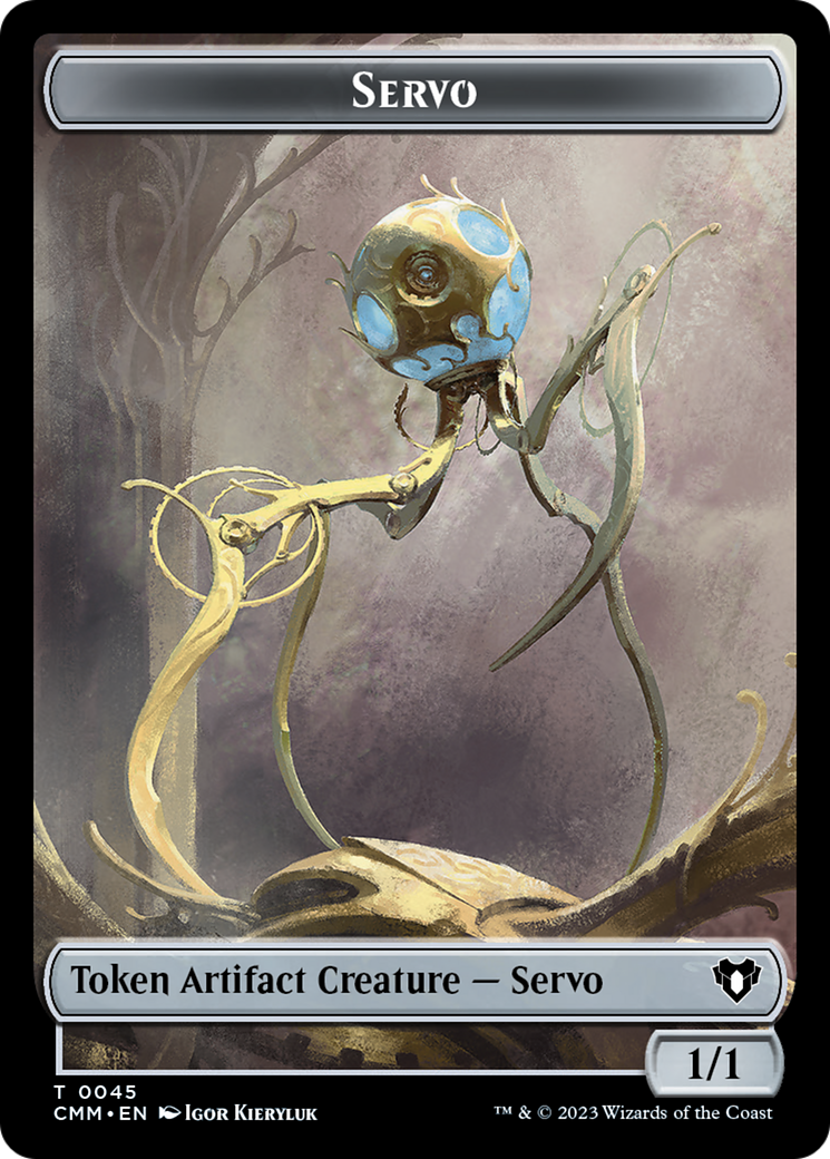 Soldier // Servo Double-Sided Token [Commander Masters Tokens] | Good Games Adelaide SA