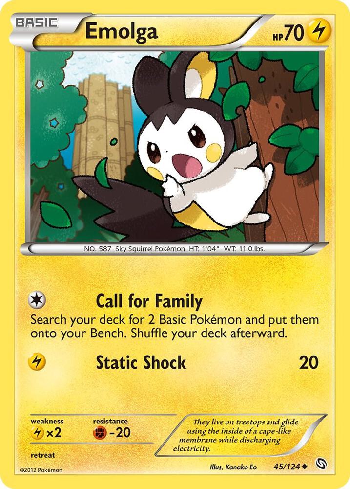 Emolga 45/124 (Dragons Exalted)  | Good Games Adelaide SA