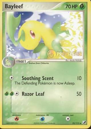 Bayleef (35/115) (Prerelease Promo) [Nintendo: Black Star Promos] | Good Games Adelaide SA