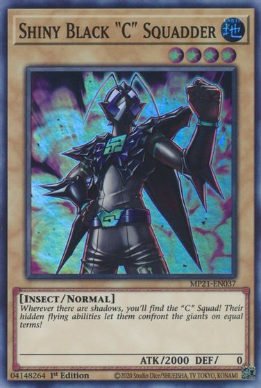 Shiny Black C Squadder [MP21-EN037] Super Rare | Good Games Adelaide SA