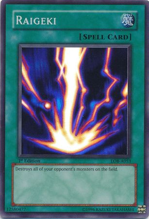Raigeki [LOB-A053] Super Rare | Good Games Adelaide SA